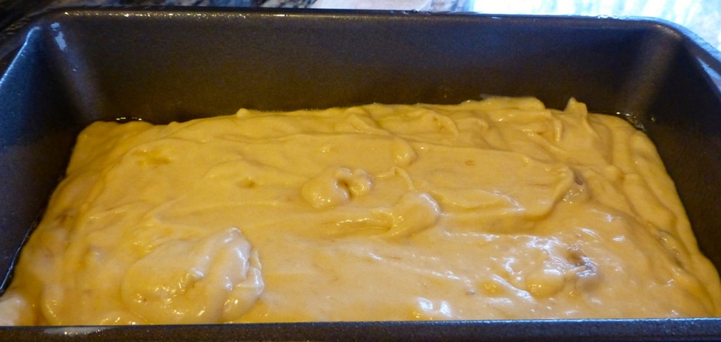 Pour Mixture into a Baking Pan