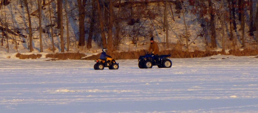 ATV'ing on Lake Demontreville