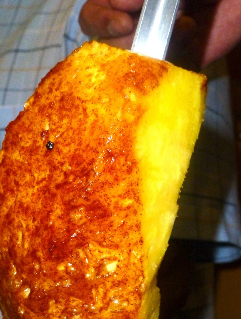 Pineapple on a skewer