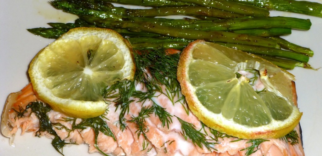 Lemon Dill Salmon with Asparagus