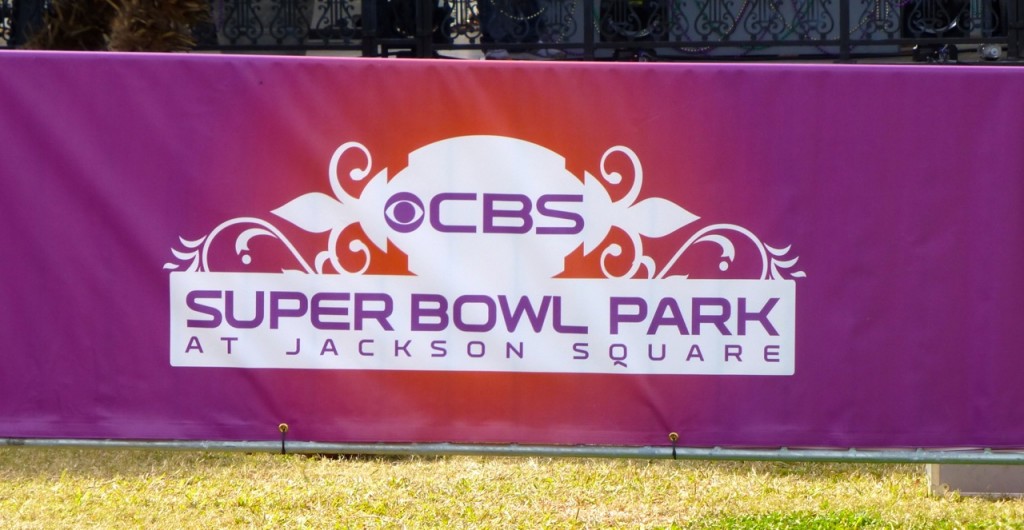 CBS Sign, Superbowl, Jackson Park