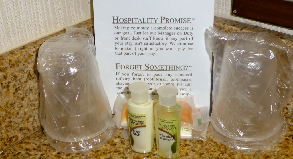 Holiday Inn, Hotel Toiletries