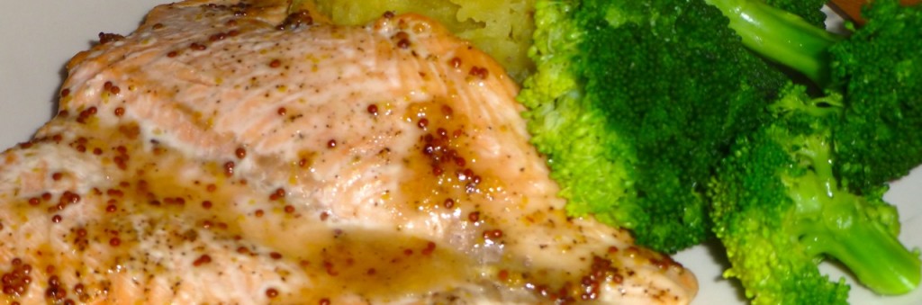 Maple & Mustard Glazed Salmon