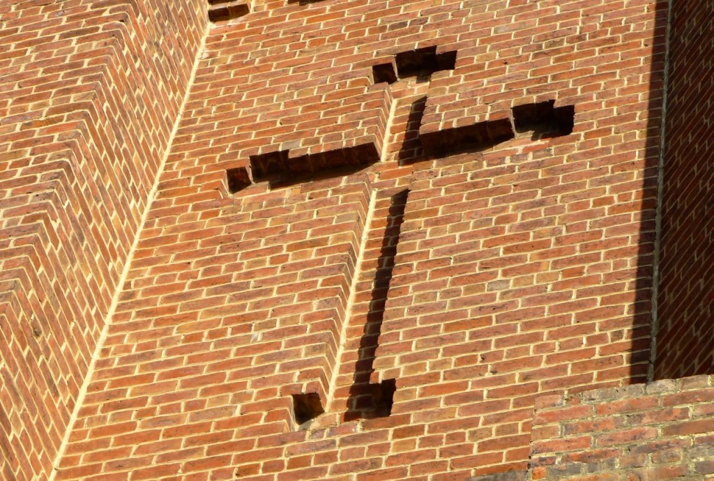 Brick Cross, Old Church, Garden District, New Orleans, Louisiana