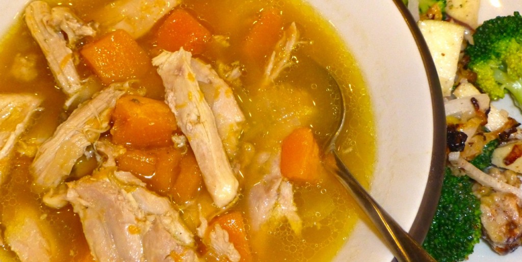 Roasted Chicken & Butternut Soup