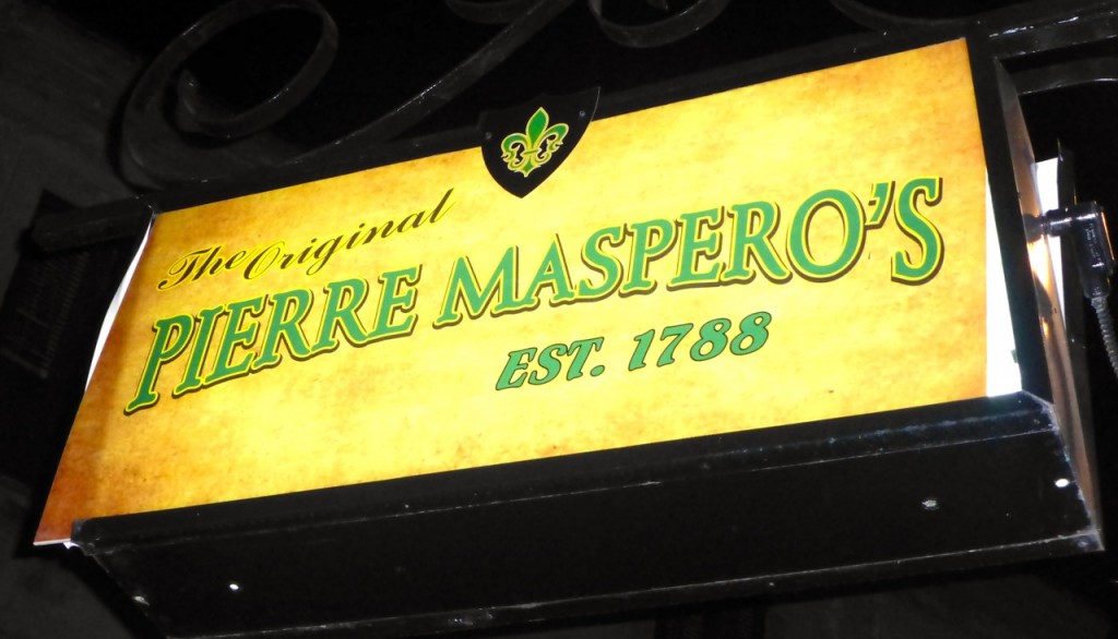 Pierre Maspero's Sign, French Quarter, Louisiana