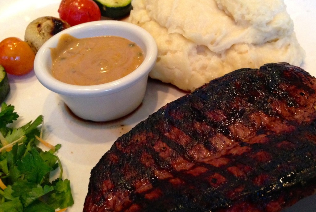 Sirloin Steak with Garlic Mashed Potatoes