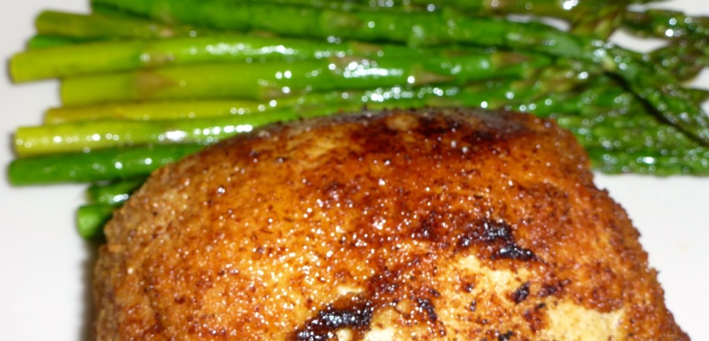 Chicken Kiev with Roasted Asparagus