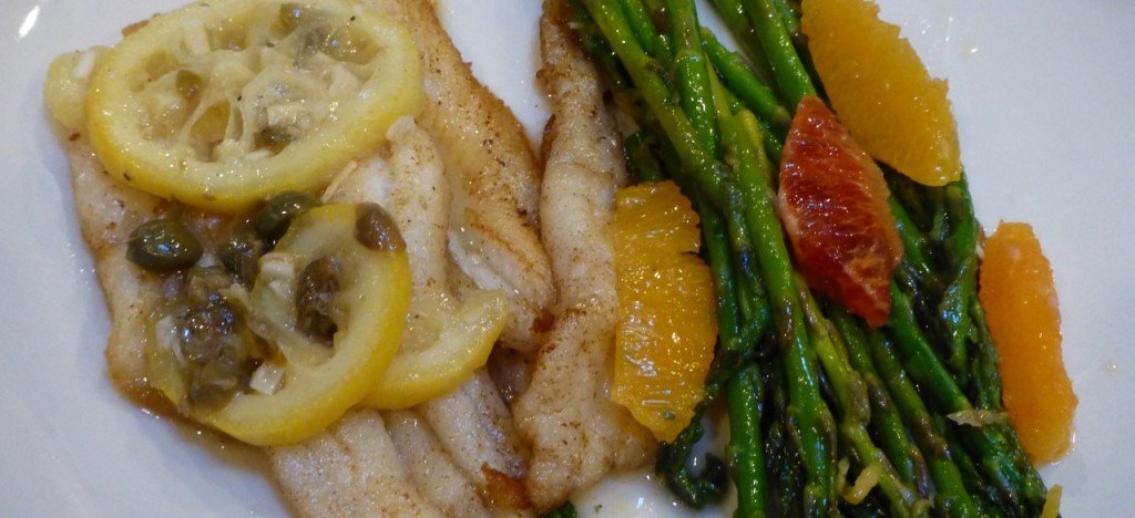 Sole with Asparagus