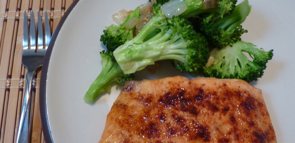 Broccoli with Carmelized Onions and Pine Nuts