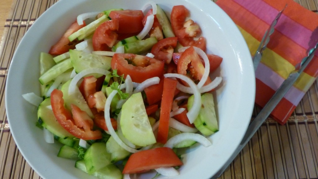 Cucumber, Tomato & Onion Salad