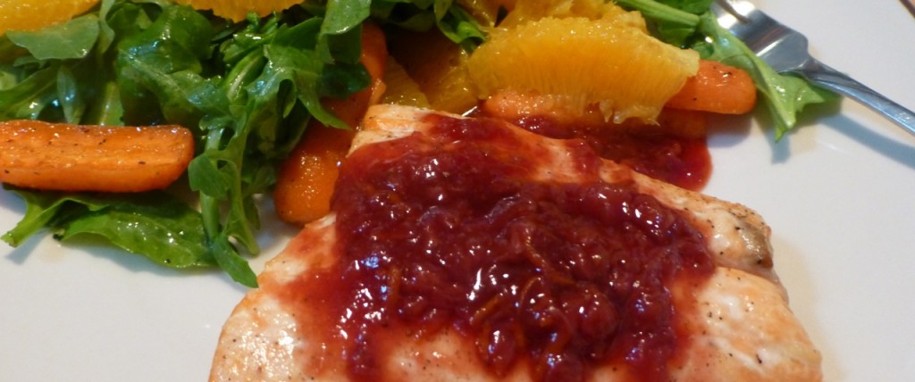 Salmon with Strawberry Balsamic Glaze
