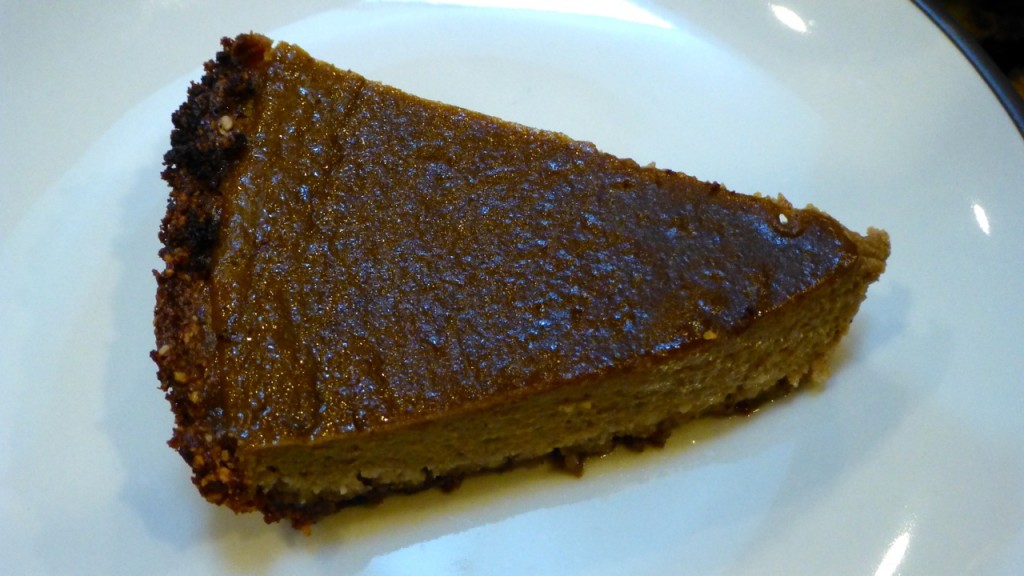 Slice of Paleo Pumpkin Pie