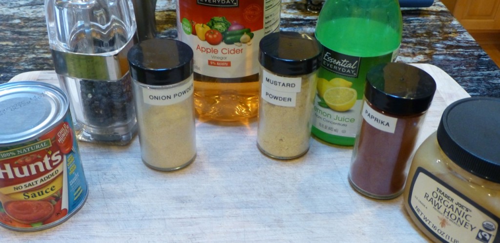 Ingredients for Barbecue Sauce