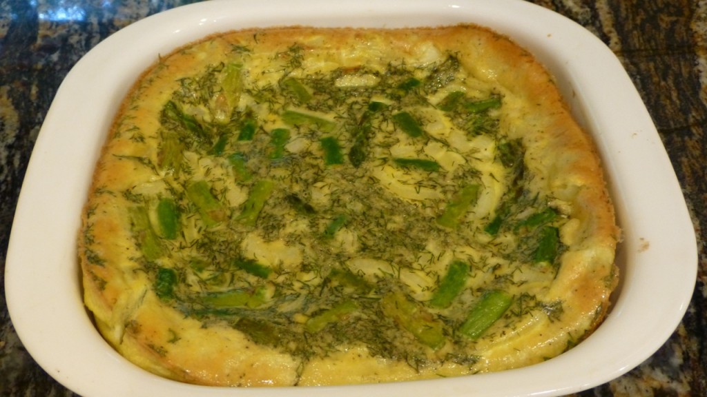 Asparagus, Dill, Onion and Egg Casserole