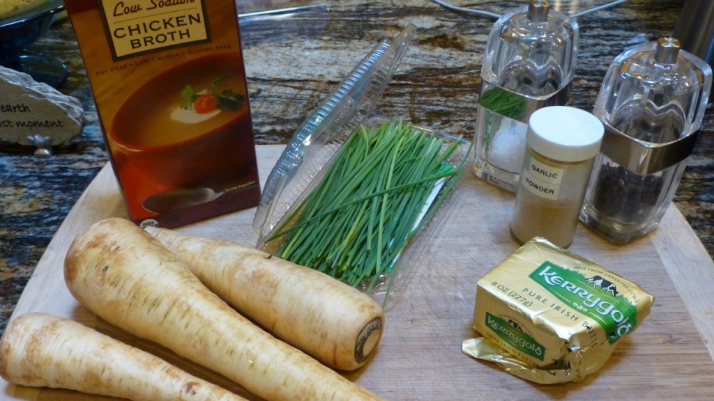 Ingredients for Mashed Parsnips