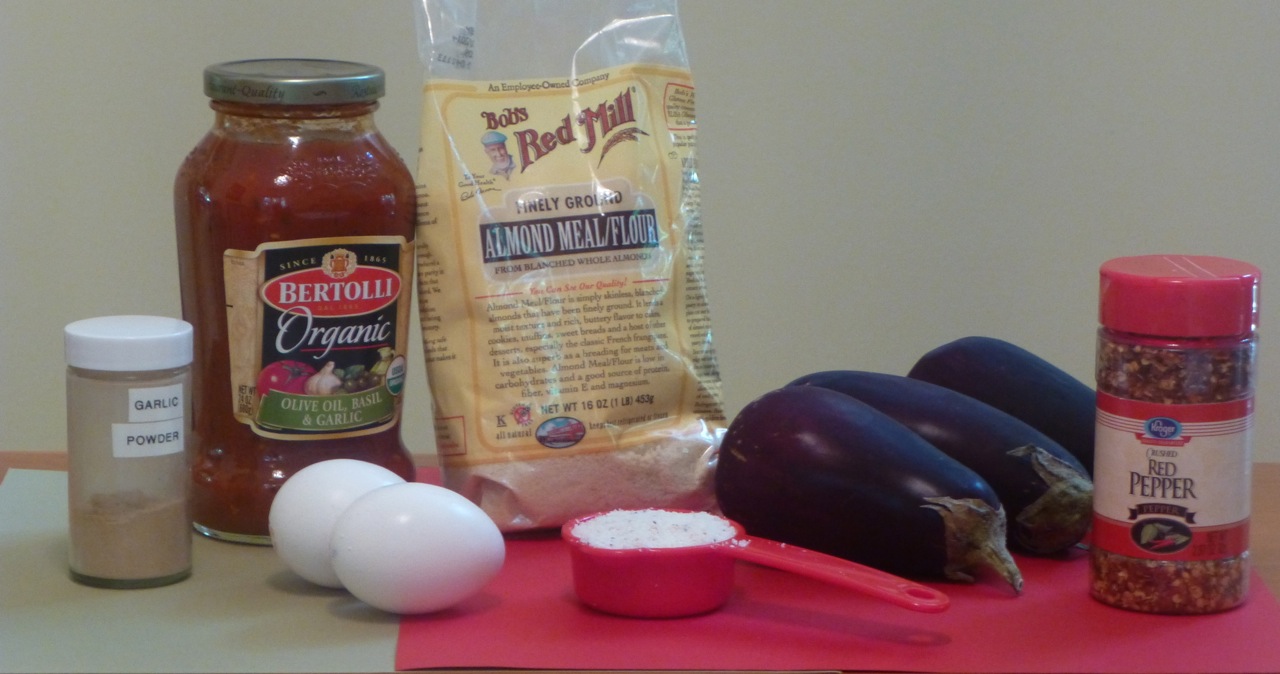 Ingredients for Crispy Baked Eggplant Dippers