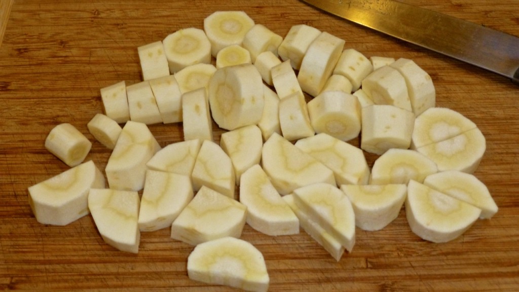 Sliced Parsnips