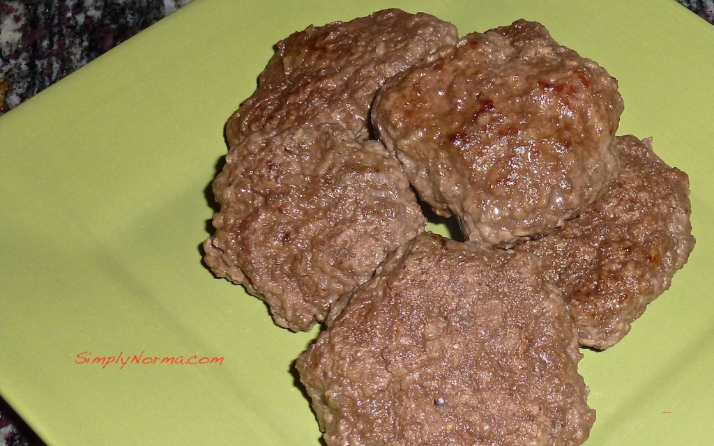 Garlic Beef Sausage Patties