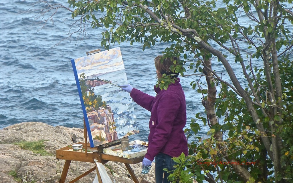 Artist at Palisade Head, Minnesota