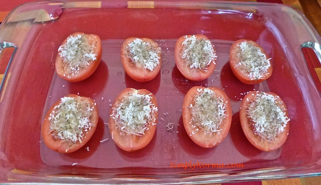 Prepared Tomatoes for Baking