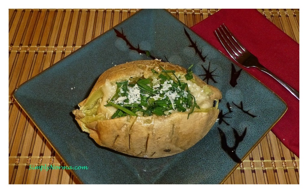 Chive Baked Sweet Potatoes