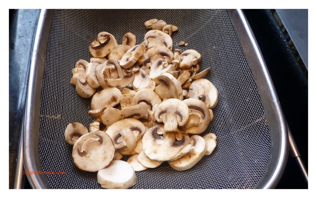 Wash the mushrooms