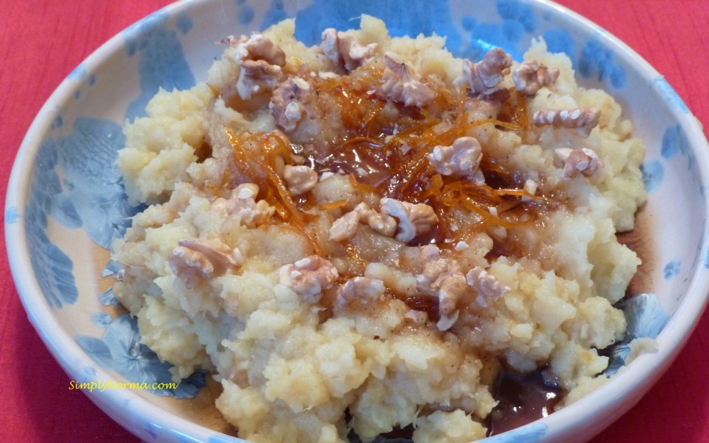 Maple Walnut Sweet Potato Mash