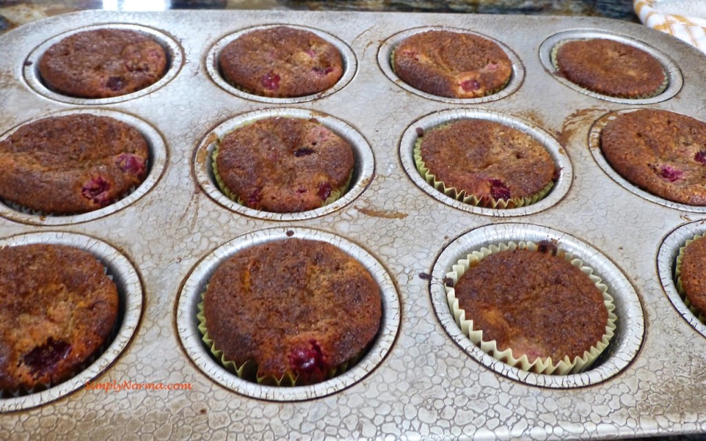 Baked Cranberry Orange Muffins