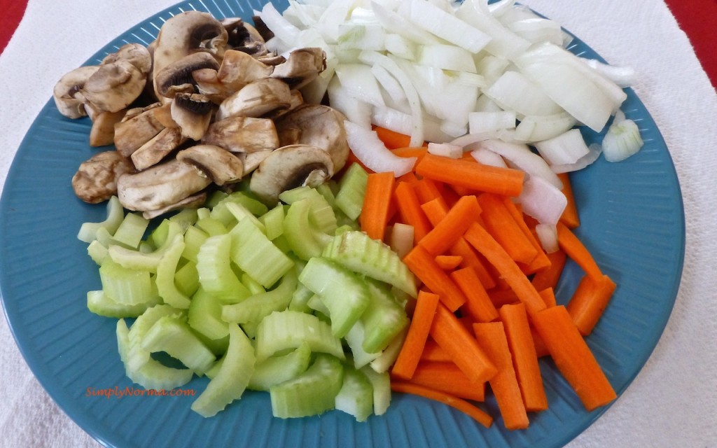 Prepare vegetables
