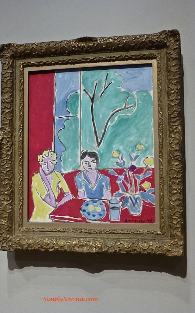 Two Girls, Red and Green Background, Matisse, 1947