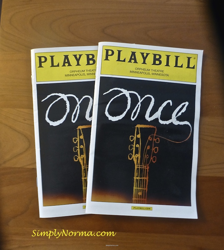 Once, The Musical, Playbill