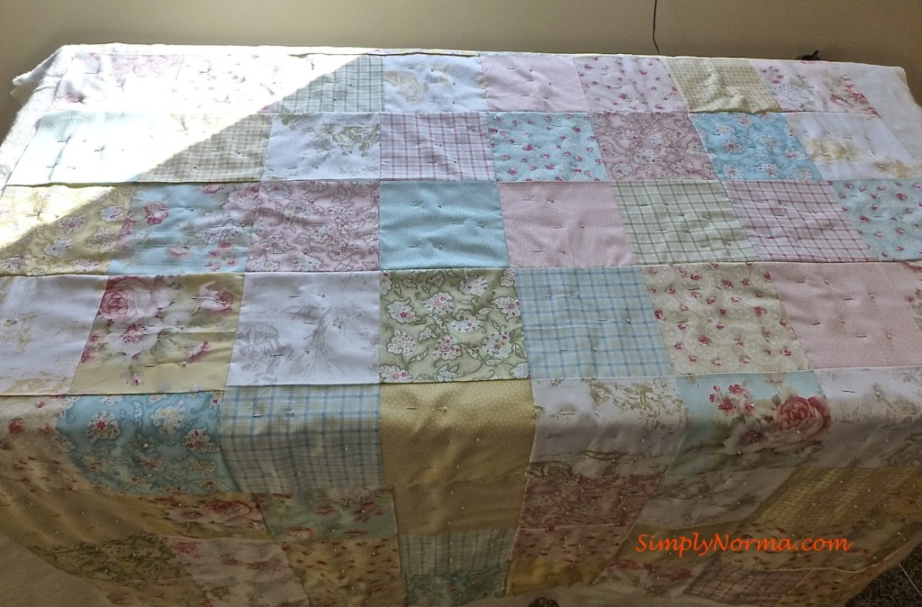 Pinning a Quilt