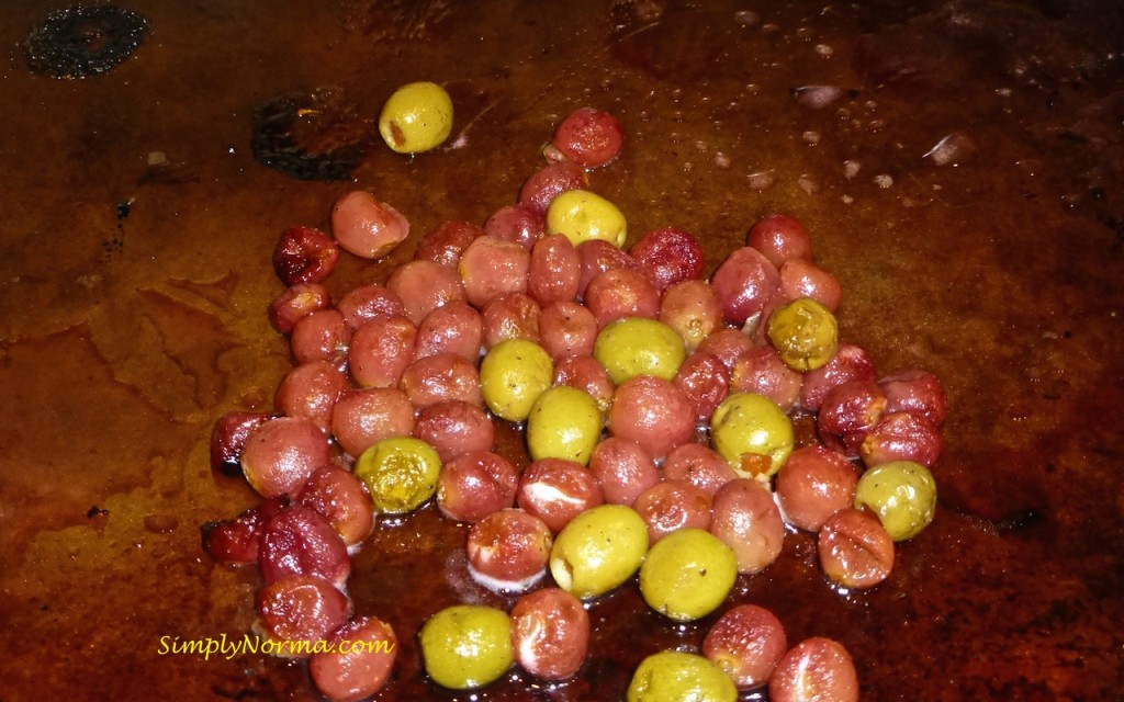 Bake Grape/Olive Mixture