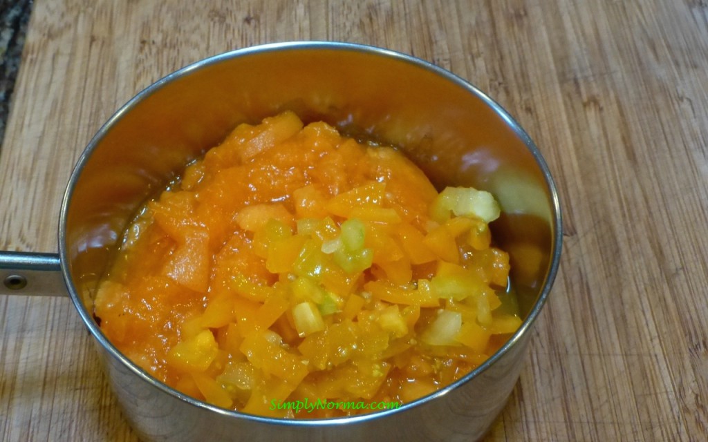 Put Apricots and Tomatoes in a small pot and cook