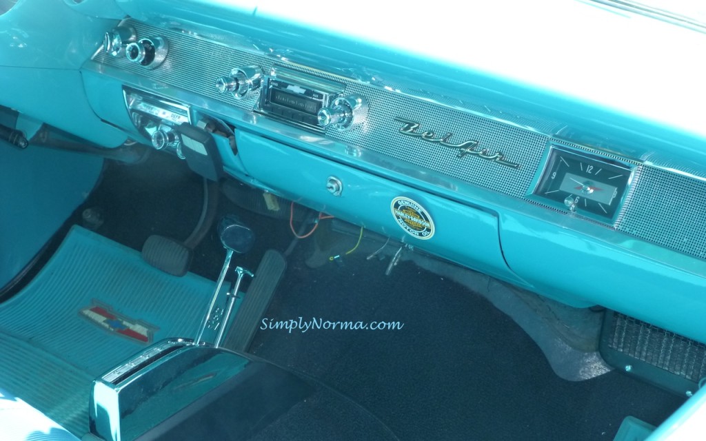 1957, Chevy BelAir, Dashboard, Blue