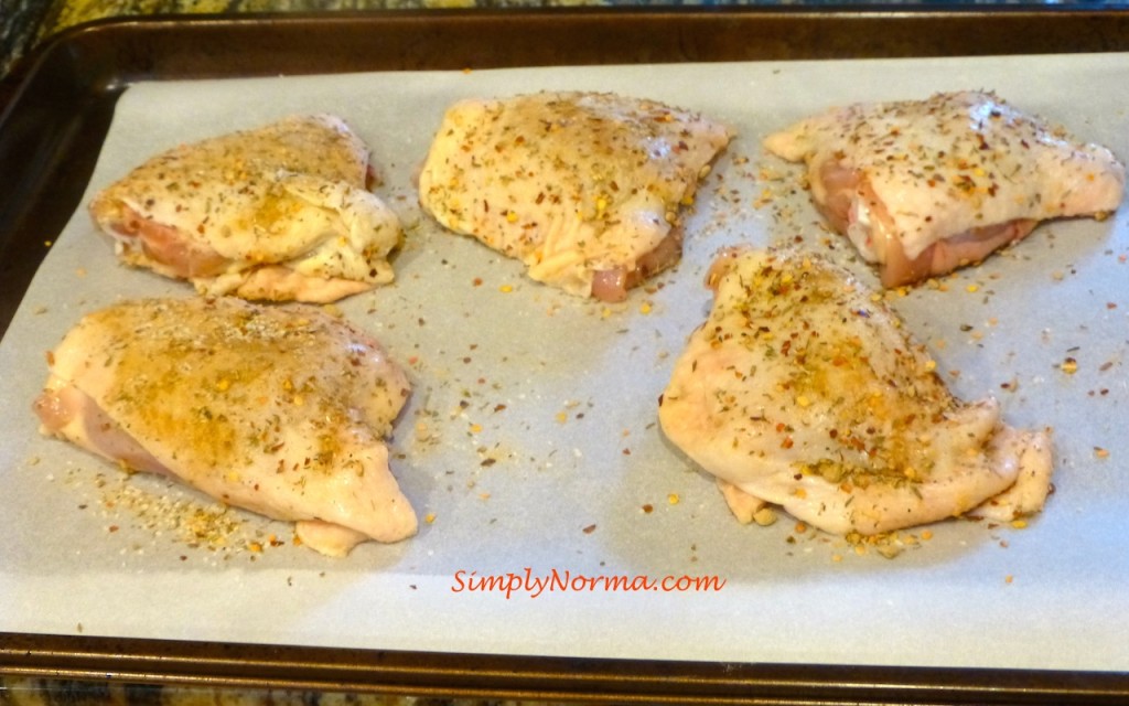 Line a cookie sheet with parchment paper