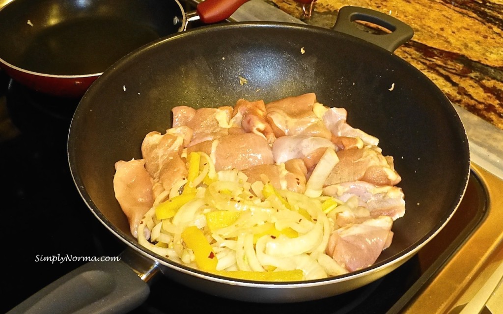 Add chicken to the skillet