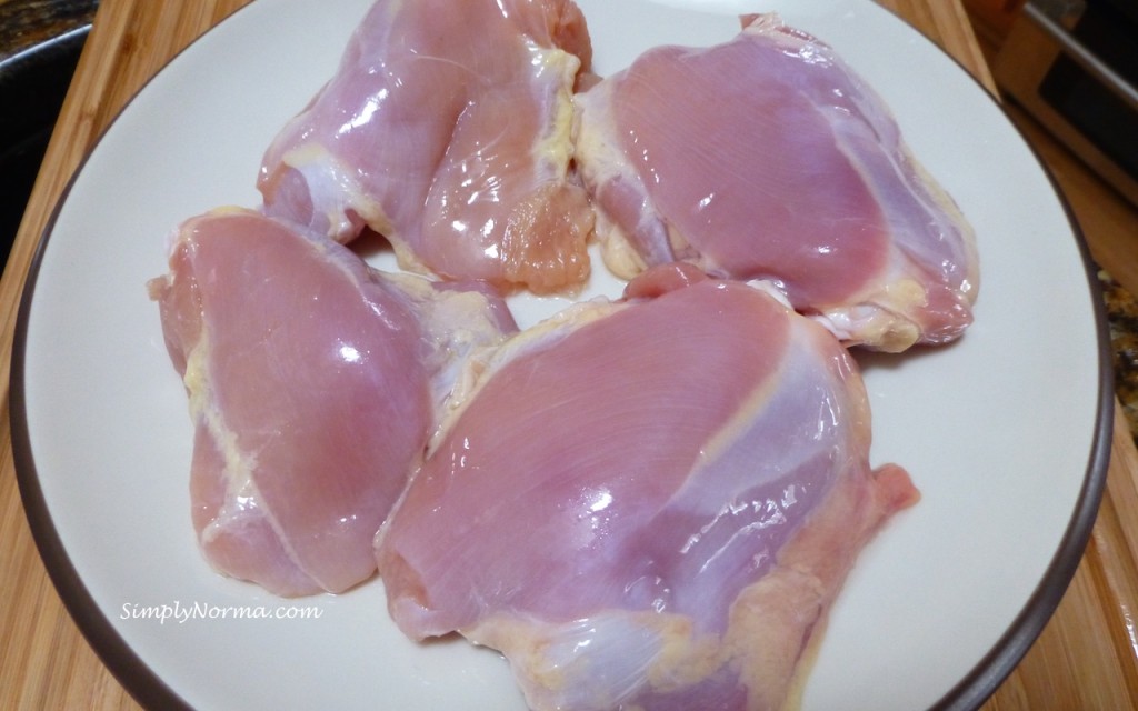 Four Skinless Chicken Thighs