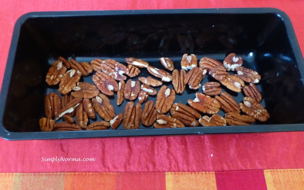 Toast pecans in oven