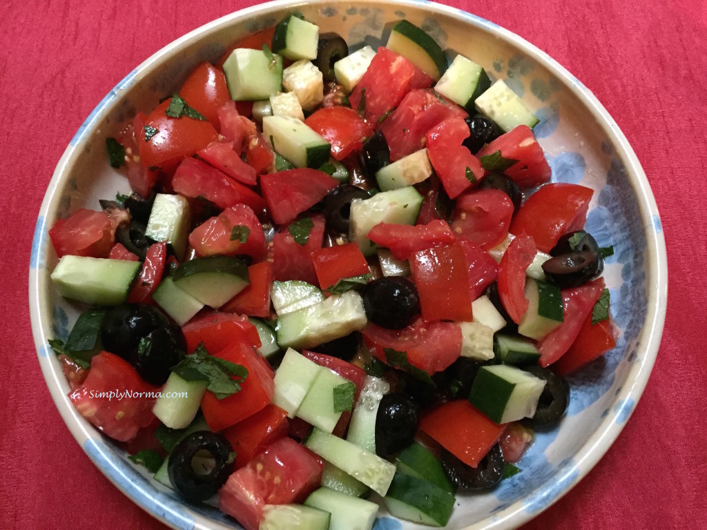 Tomato and Cucumber Salad, Paleo