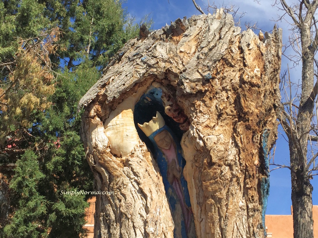 Albuquerque Statue of Virgin de Guadalupe in Tree