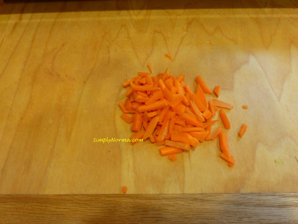Peel and Slice Carrots