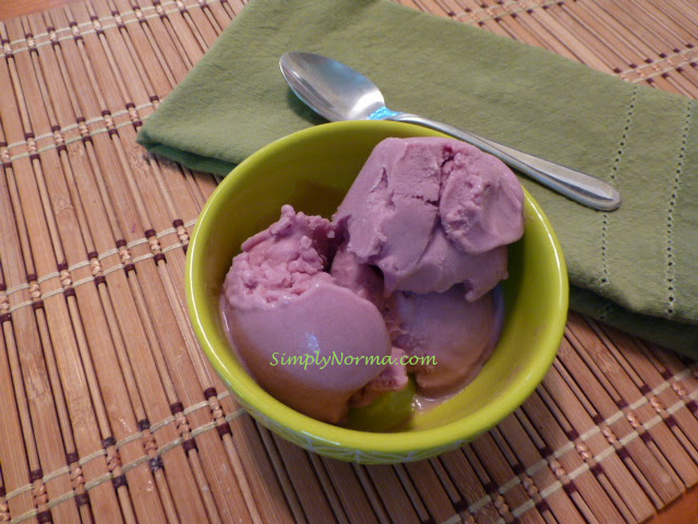 Vegan Coconut Purple Sweet Potato Ice Cream