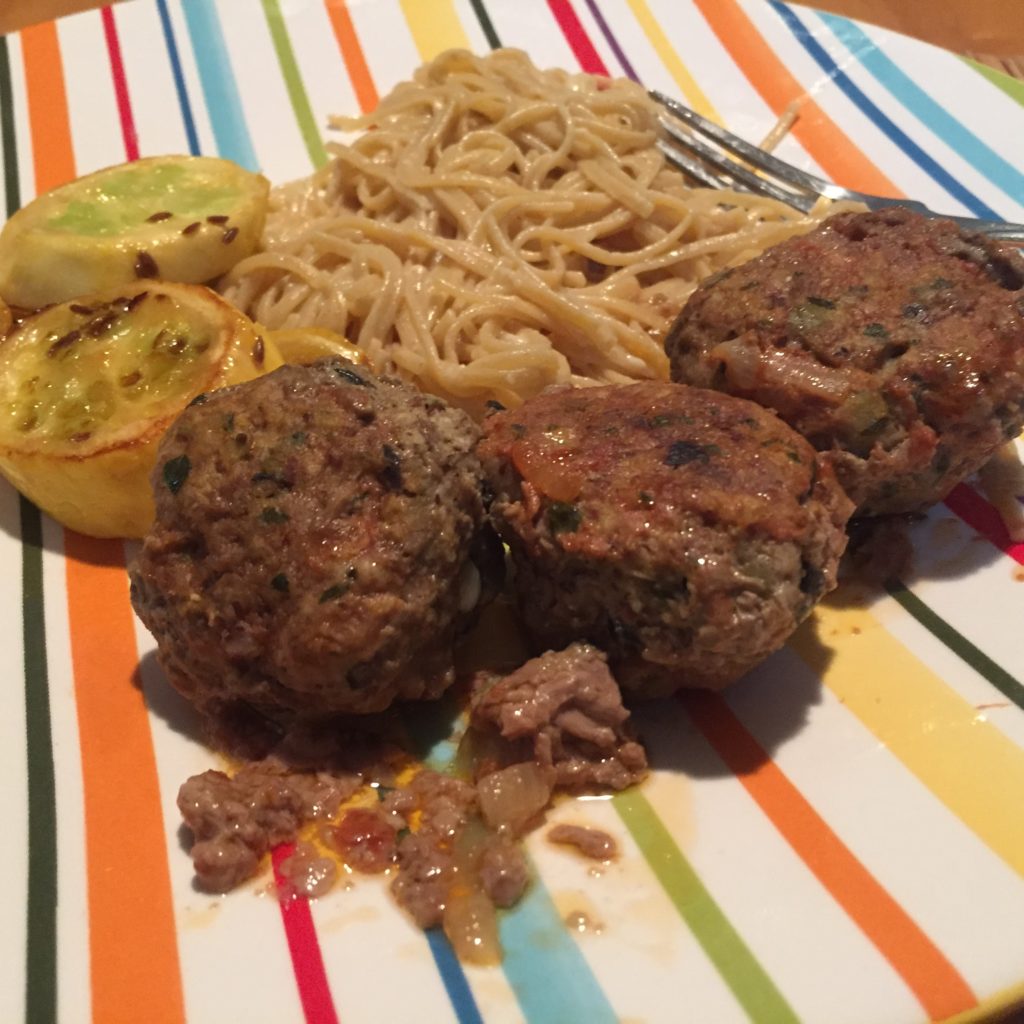 Paleo Baked Greek Stuffed Meatballs