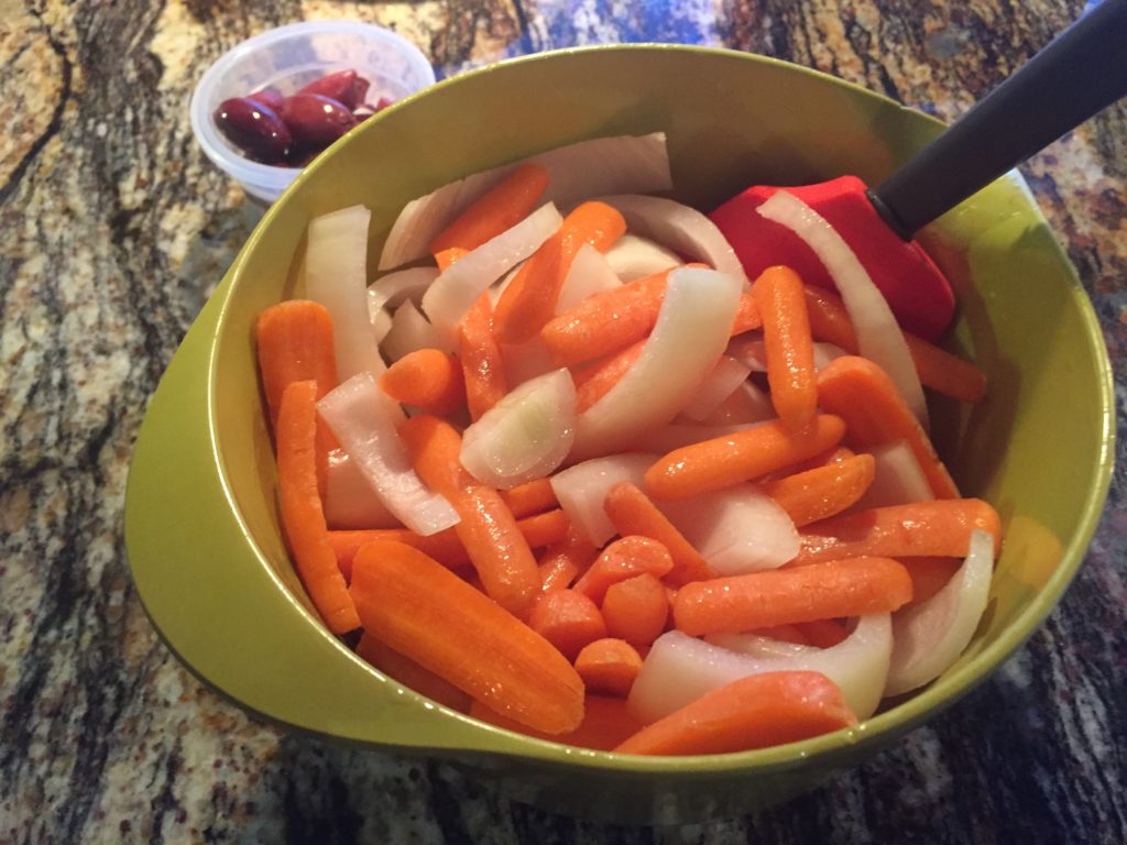Sliced Carrots & Onion