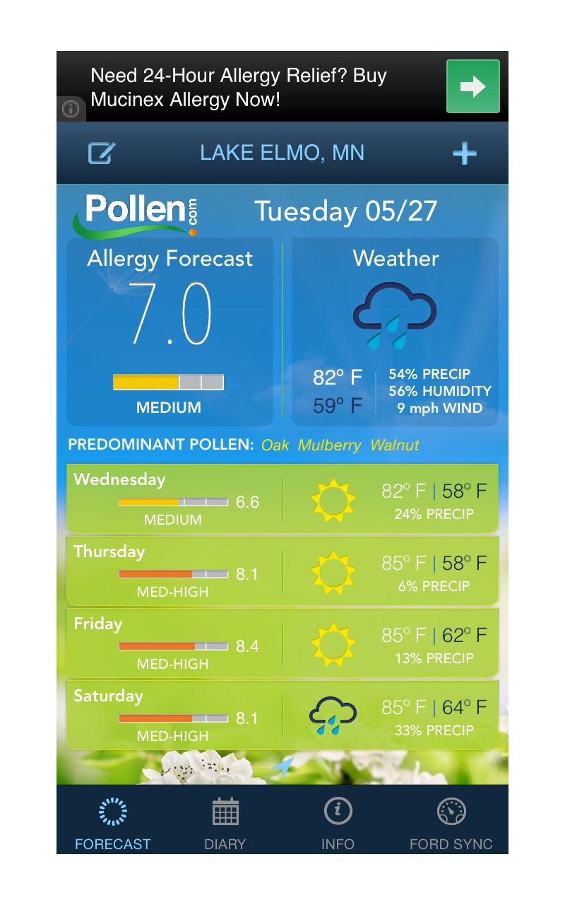 Pollen Allergy Alert The App Simply Norma
