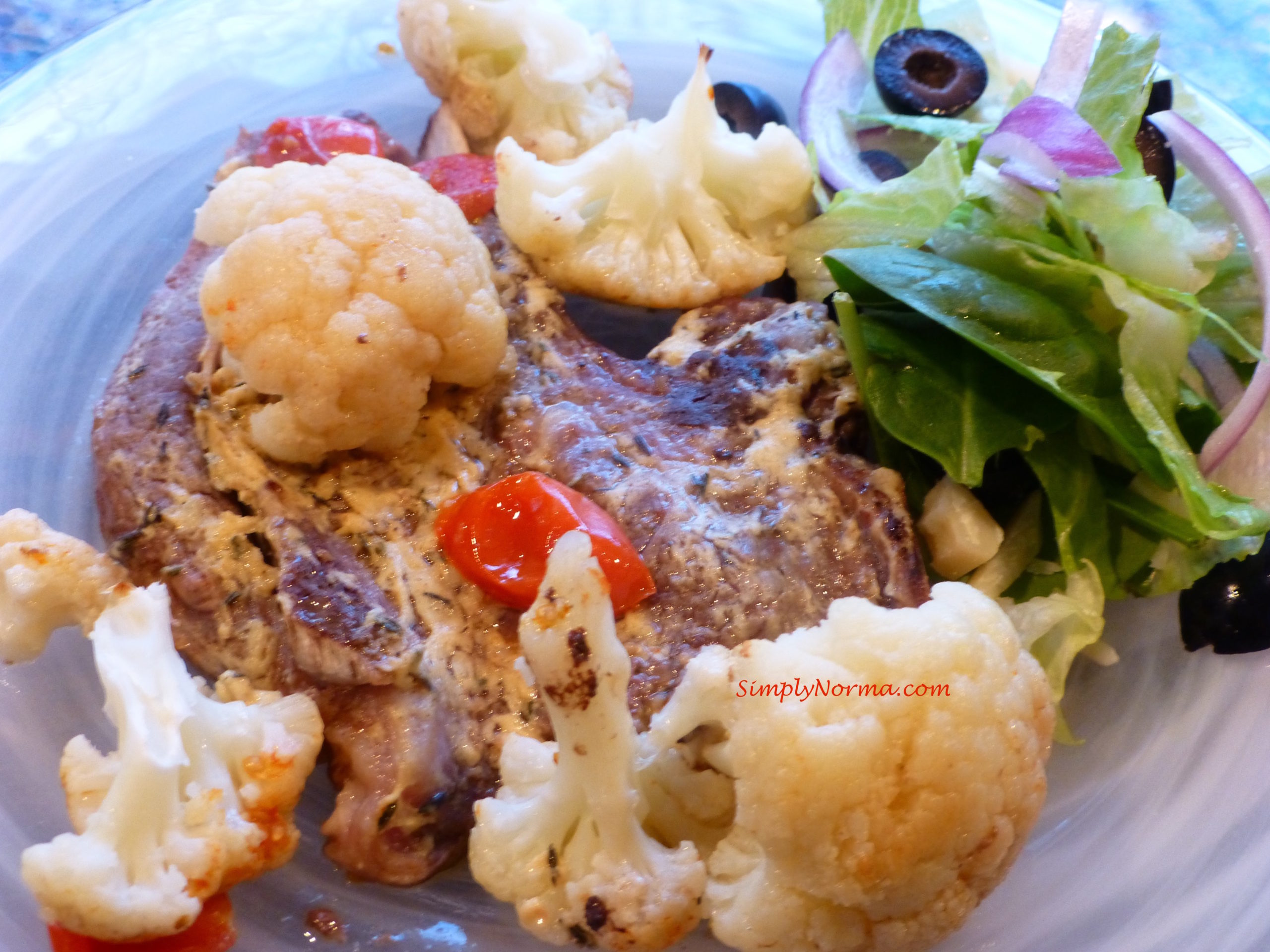 Paleo Baked Lamb with Cauliflower