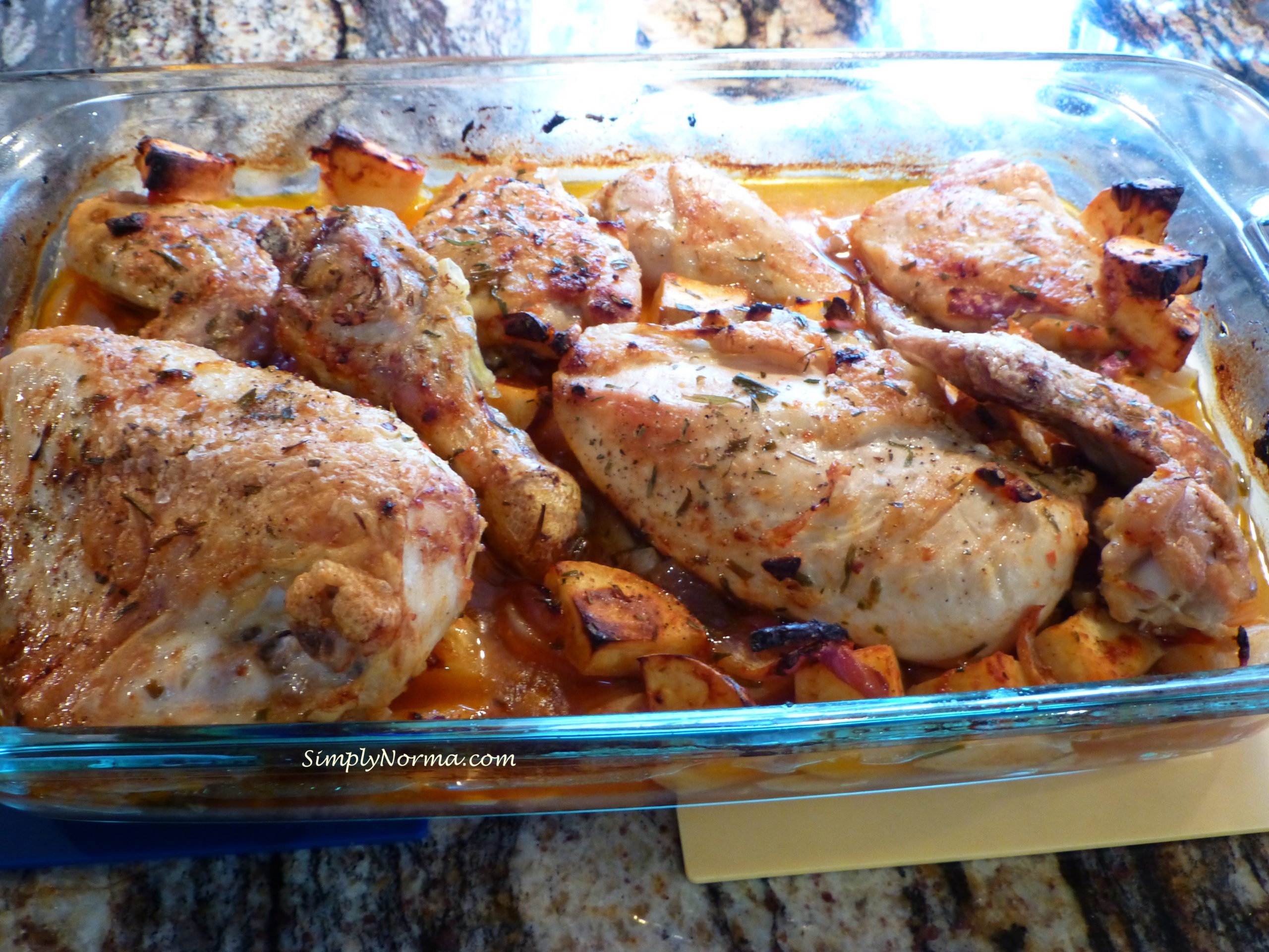 Paleo Braised Chicken With Potatoes and Tarragon