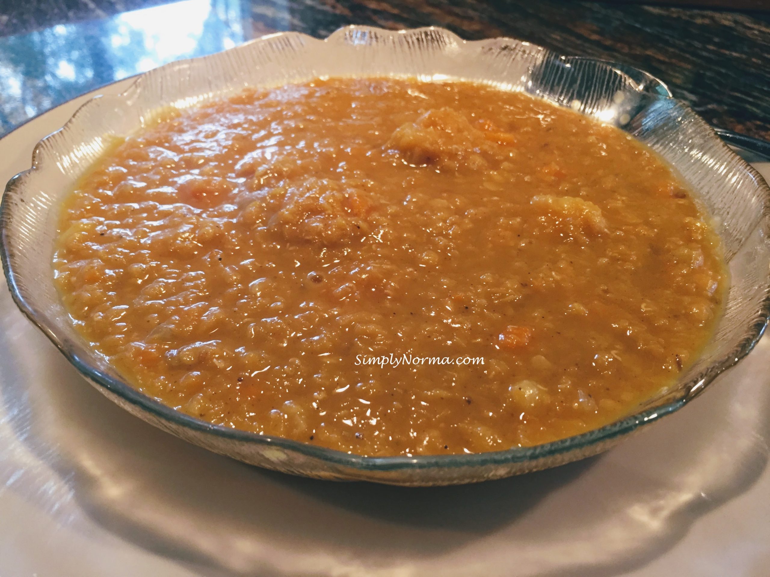 Sweet Potato and Red Lentil Curry